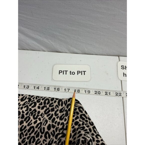Betsey Johnson‎ vintage fit and flare leopard print dress 3/4 sleeve size 6 Y2K - Picture 6 of 10